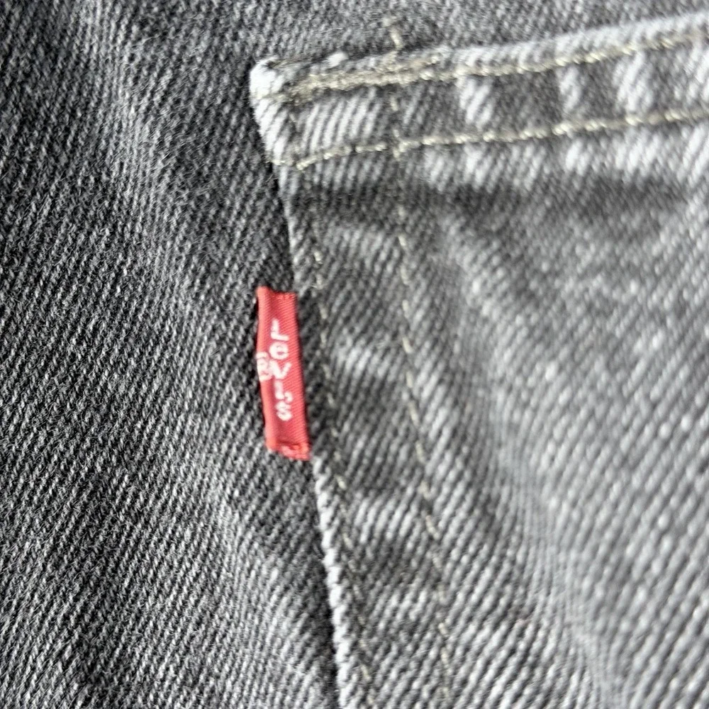 Levi's 550 Gray Denim Relaxed Fit Jeans, Medium Wash, Straight, 5-Pocket Design